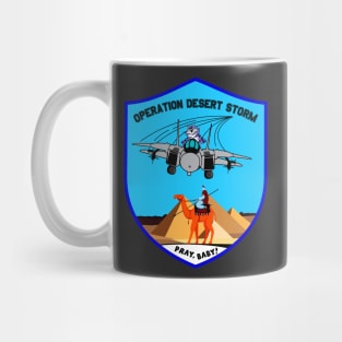 F-14 Tomcat - Operation Desert Storm - Pray, Baby! Patch - Clean Style Mug